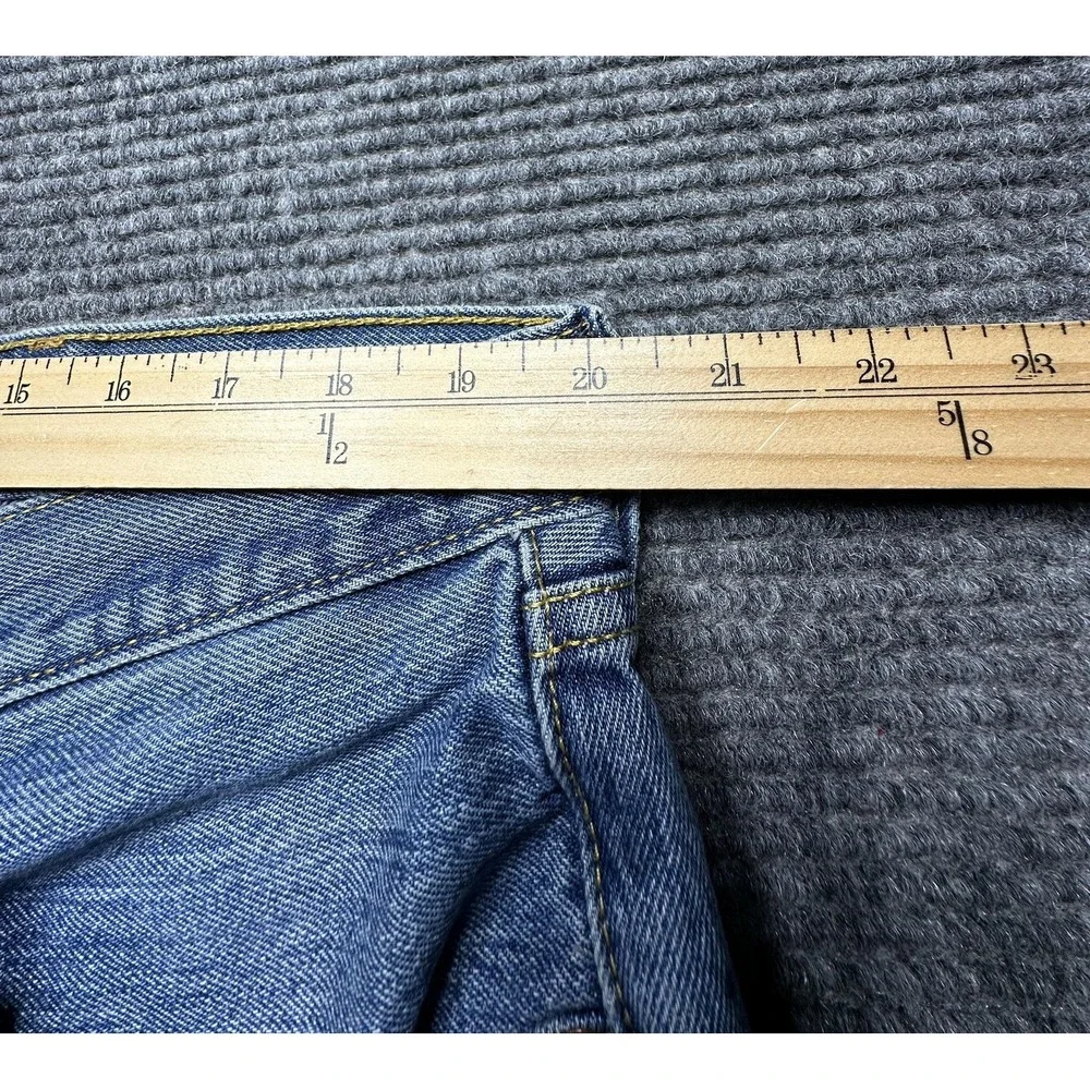 Levis 501 Jeans‎ Mens 42x32 (Fit 40x31) Light Wash Blue Classic Straight Denim